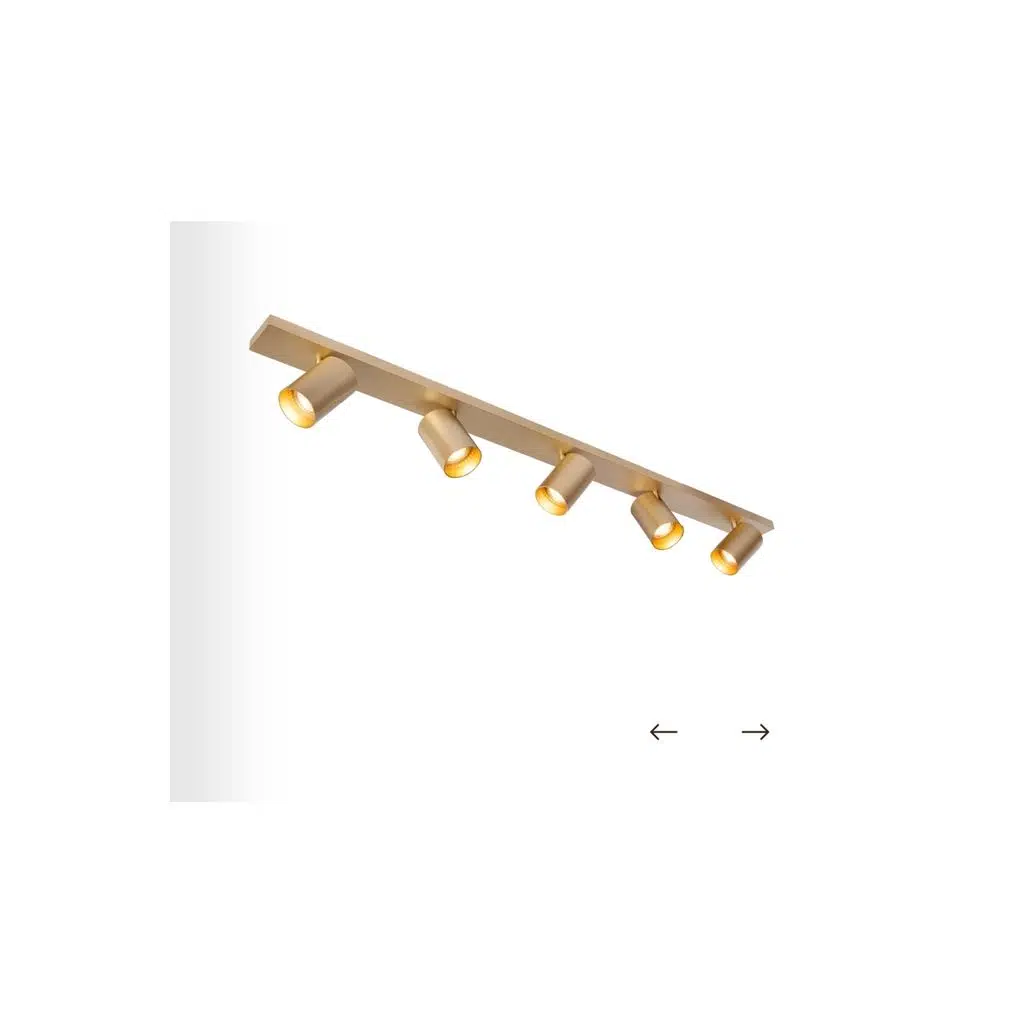 5 li Beşli Mat Gold Eskitme Kaplama Metal Gövde Hareketli Başlık GU10 Led Tavan Spot Modern Avize