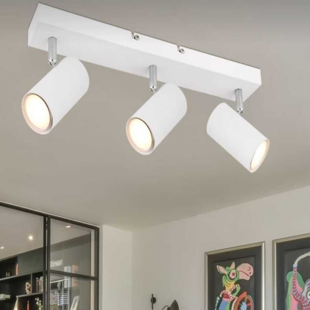 demet habek mylights 60cm metal gövdeli panasonic gün ışığı led ampullü hareketli spor spot modern led avize 