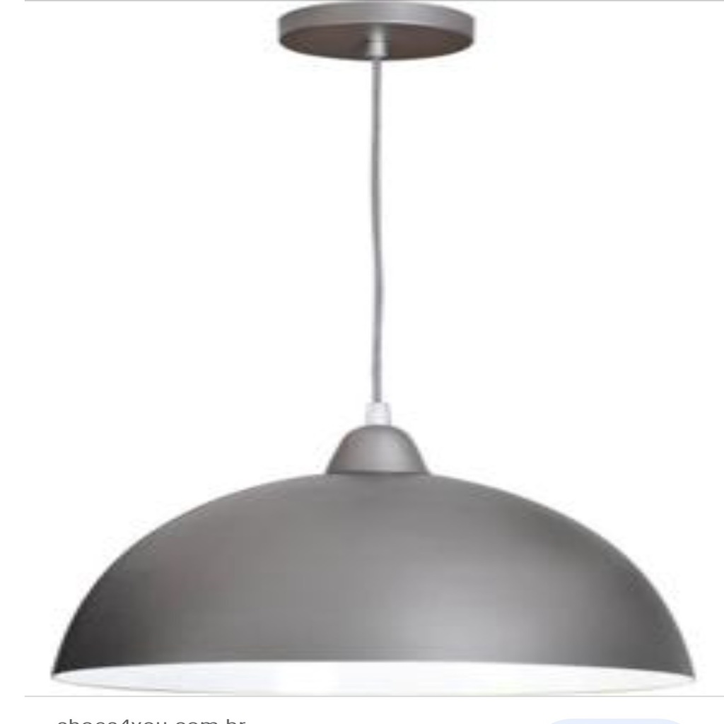 DEMET HABEK MYLİGHTS GRİ İÇİ BEYAZ METAL SARKIT AVİZE 40 CM EN