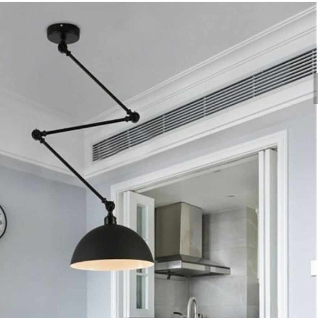 DEMET HABEK MYLİGHTS MODER METAL SARKIT AVİZE SİYAH AKROBAT AVİZE SARKIT AVİZE HAREKETLİ AVİZE