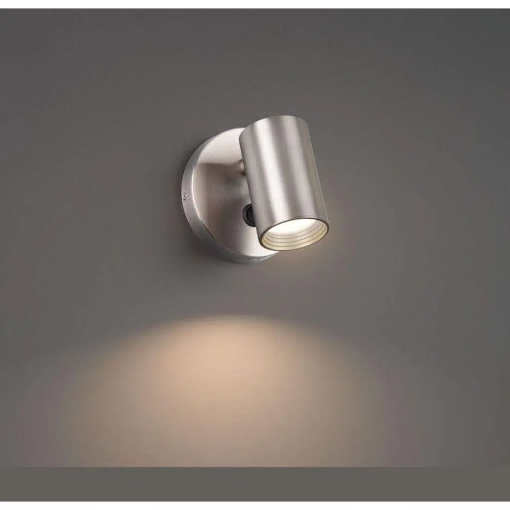 Demet habek mylights gün isigi ampullü paslanmaz inox gövde Anahtarlı LED aplik LED spot Hareketli başlık tekli