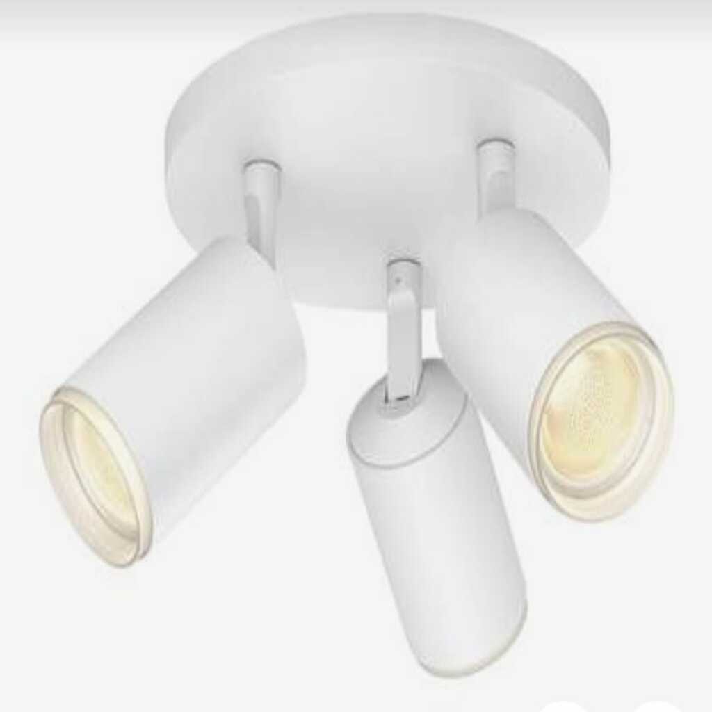 Demet habek mylights gün ışığı ampullü üçlü beyaz spor LED avize hareketli başlıklı