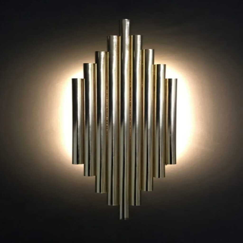 DEMET HABEK MYLİGHTS RETRO DEKORATİF APLİK MAT GOLD APLİK DUVAR LAMBASI