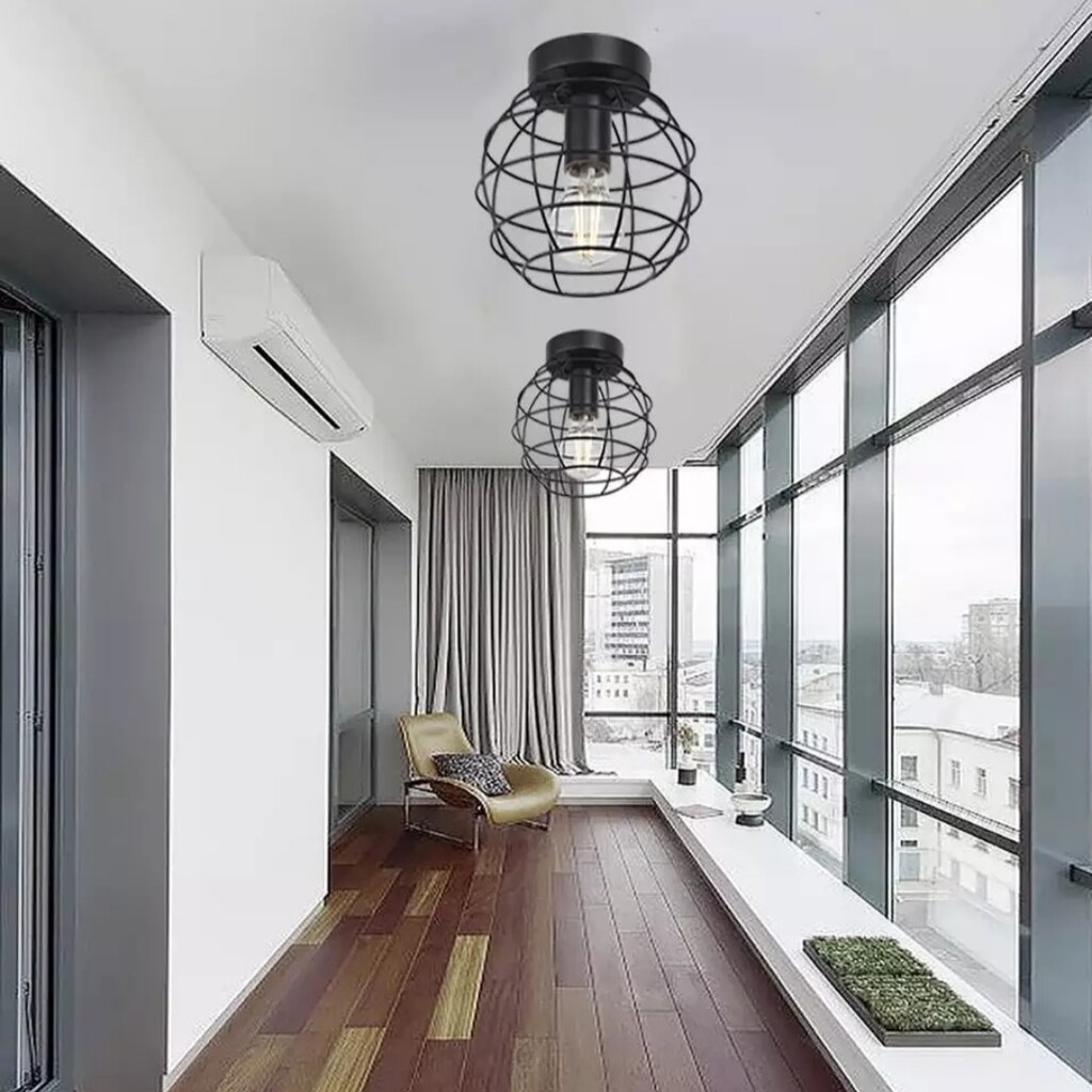 DEMET HABEK MYLİGHTS RETRO DÜNYA KAFES AVİZE TAVAN AVİZE PLOFONYER ARMATÜR