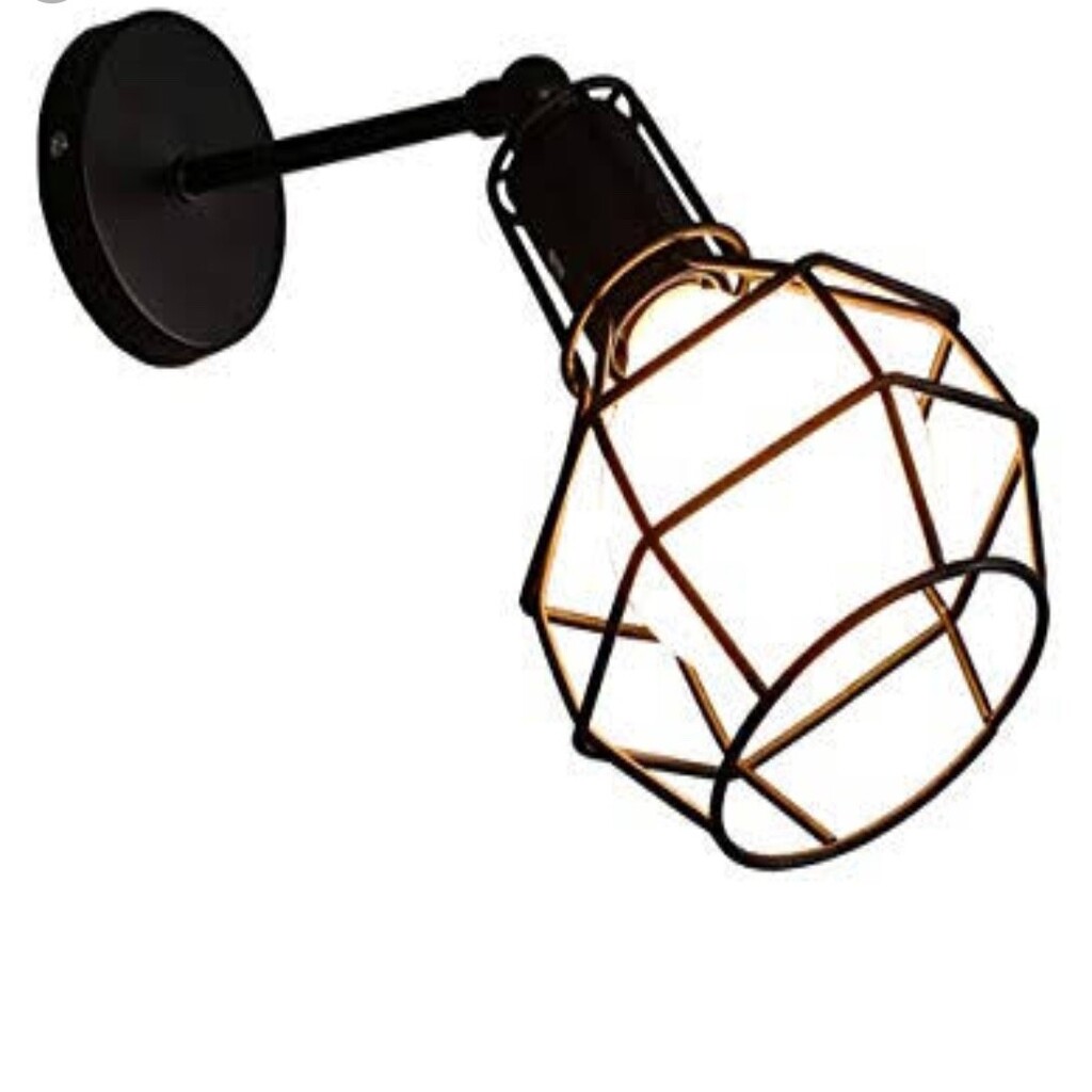 DEMET HABEK MYLİGHTS RETRO MAFSALI APLİK KAFES APLİK DUVAR LAMBASI