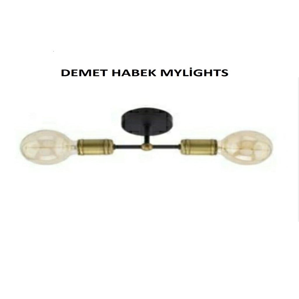 DEMET HABEK MYLİGHTS RETRO RUSTİK APLİK 2Lİ APLİK ESKİTME APLİK