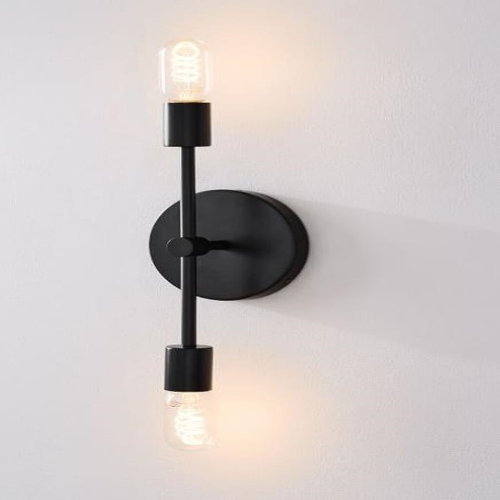 DEMET HABEK MYLİGHTS RETRO RUSTİK İKİLİ APLİK SİYAH E27 DUY