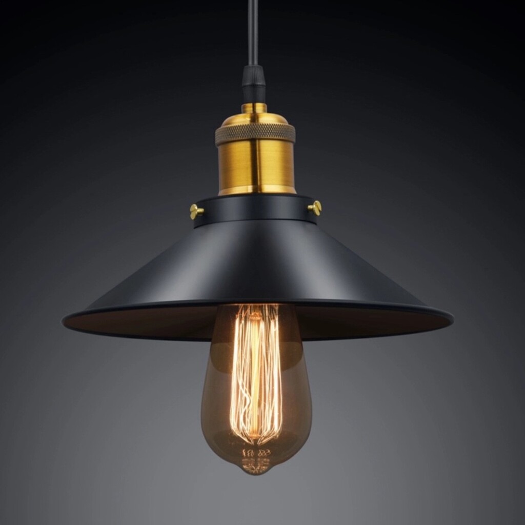 DEMET HABEK MYLİGHTS RETRO TEKLİ RUSTİK METAL SARKIT AVİZE 23 CM EN