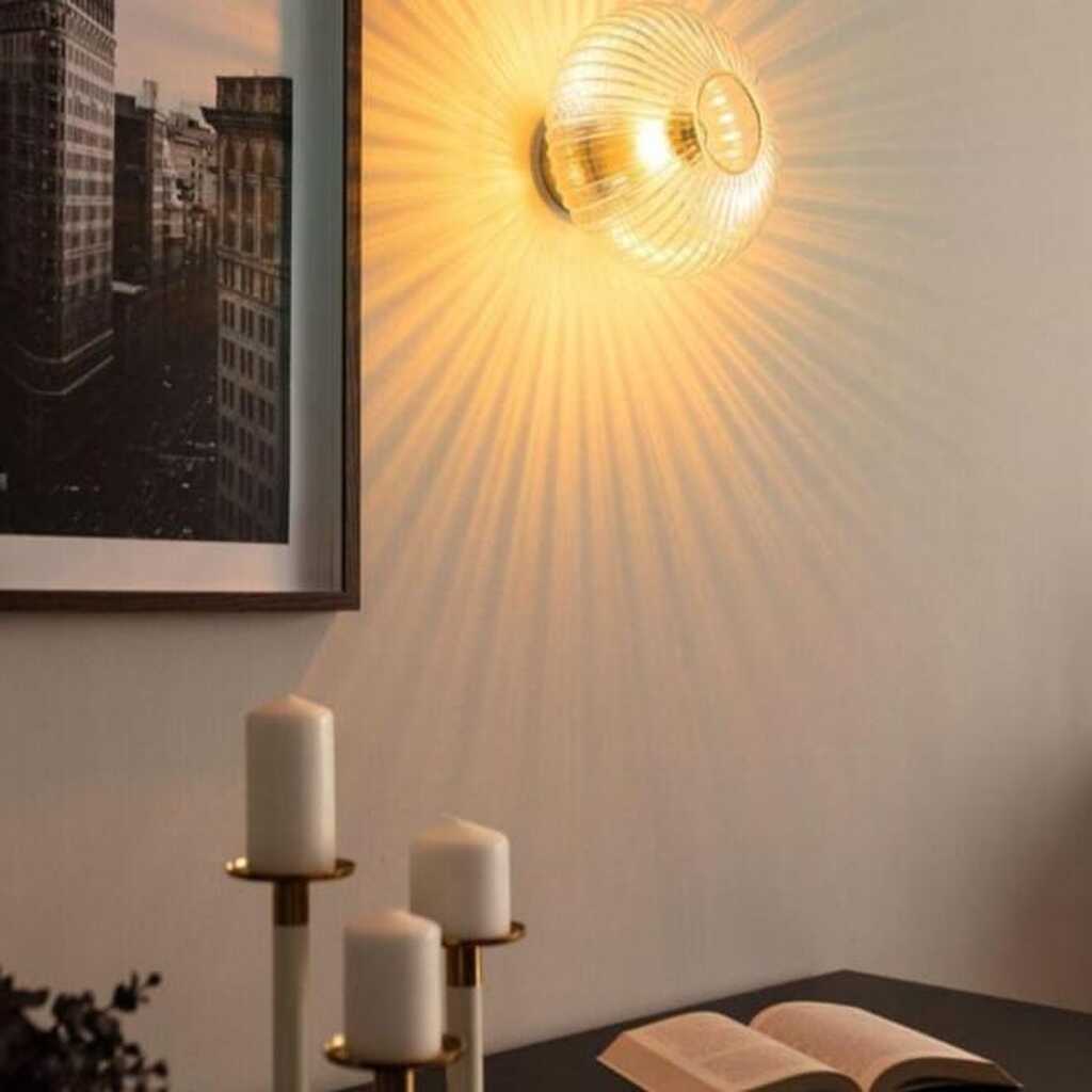 DEMET HABEK MYLİGHTS RUSTİK VİNTAGE ŞEFFAF CAMLI TAVAN PLOFONYER AVİZE DUVAR APLİK ÇAP 30CM