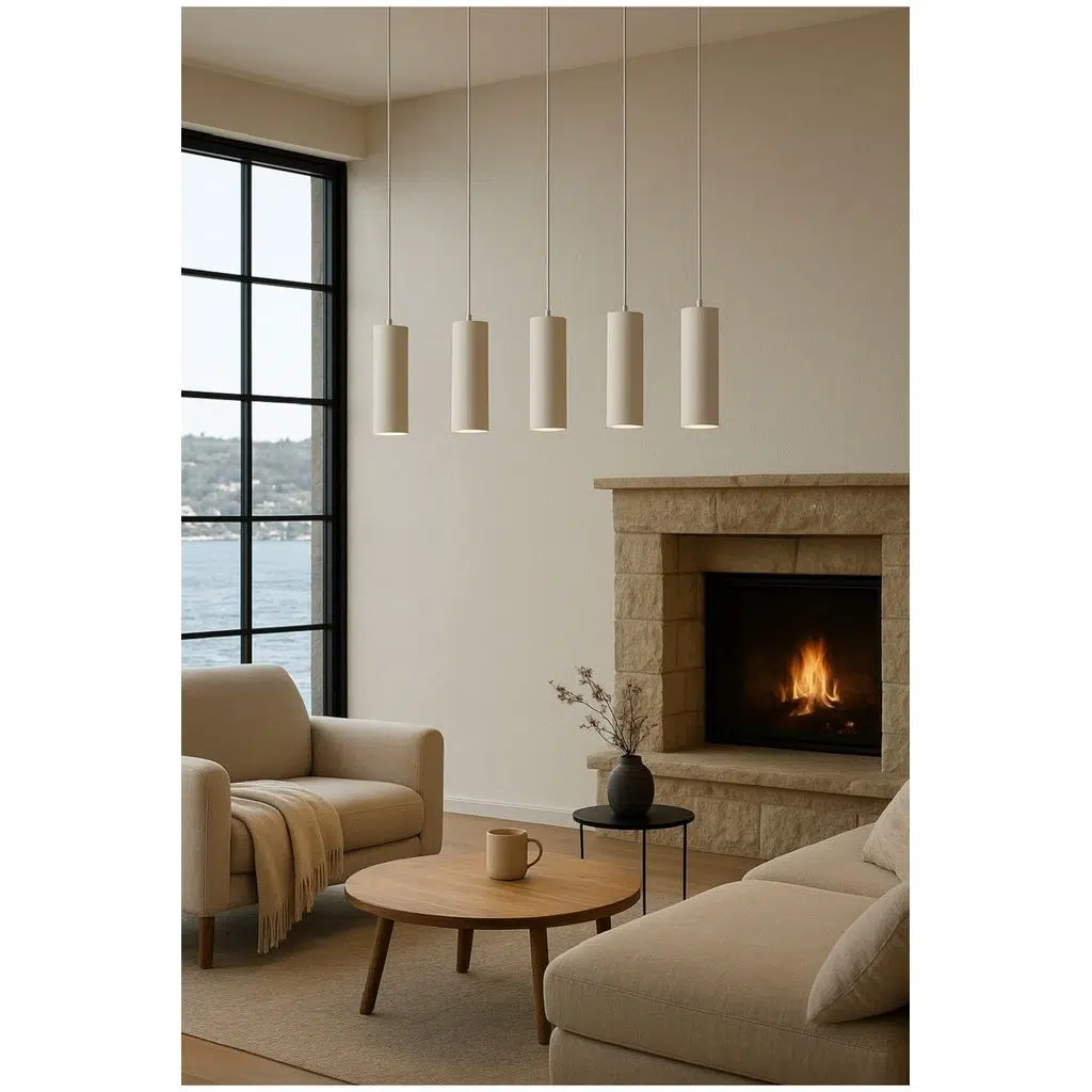 GU10 BEŞLİ 5 Lİ BEYAZ SARKIT TAVAN LED SPOT MASAÜSTÜ AVİZE