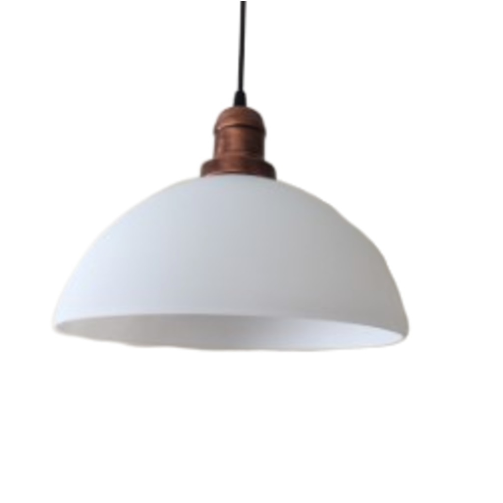 Mat Bakır Tekli Opal Sarkıt Avize 28 Cm (374932909)