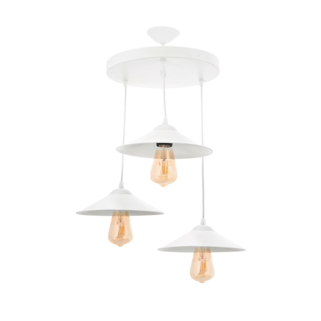 MODERN SPOR BEYAZ ÜÇLÜ SARKIT AVİZE