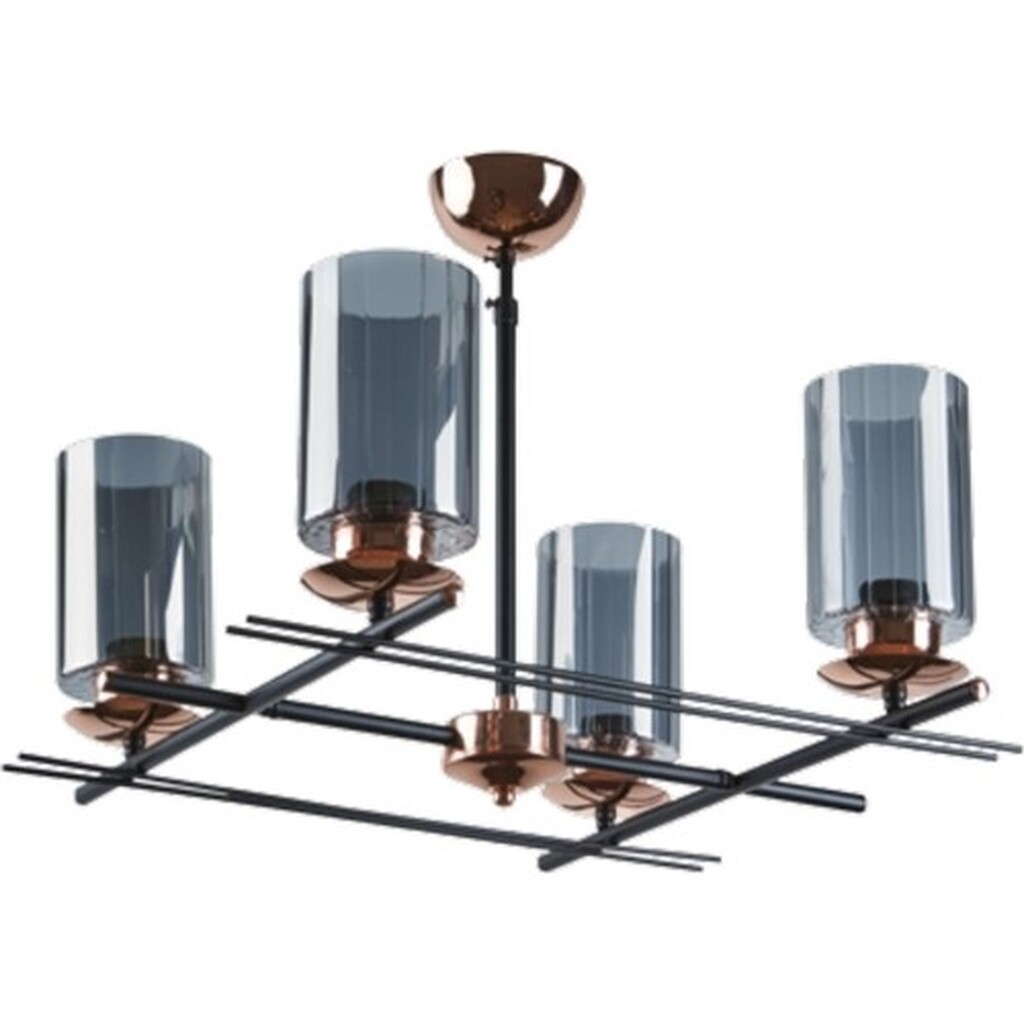 Mylight Retro Bakır Dörtlü Sarkıt Avize