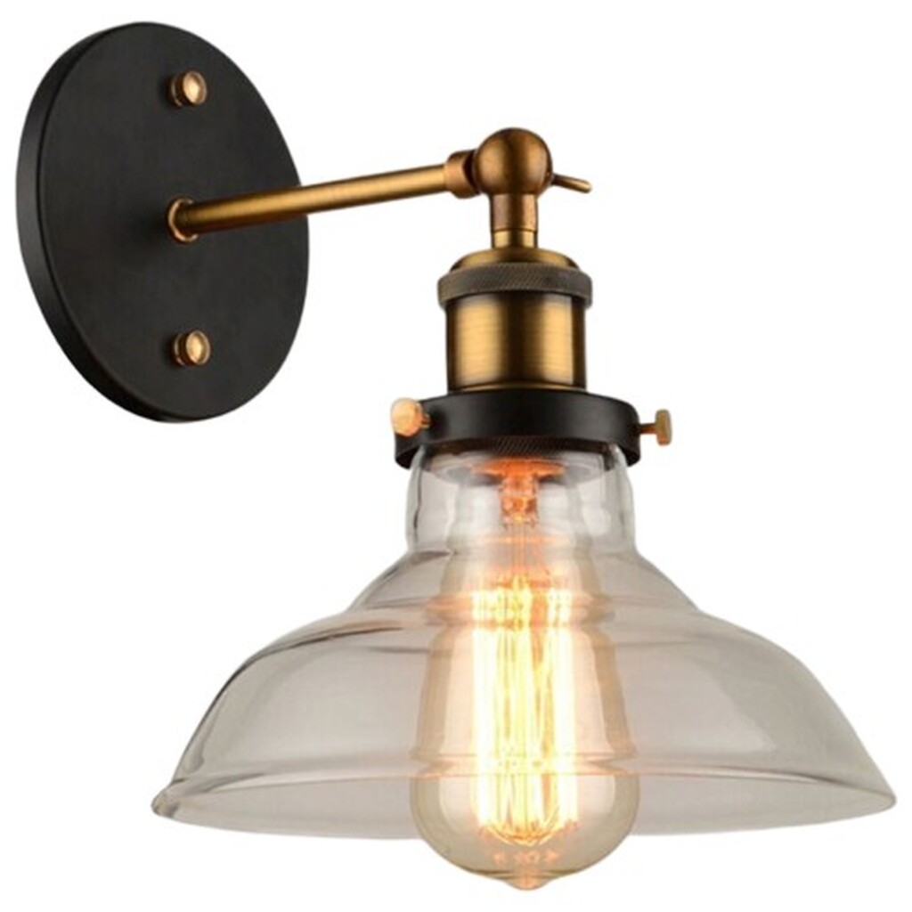 Mylight Retro Bal Camlı Aplik Eskitme 22 cm