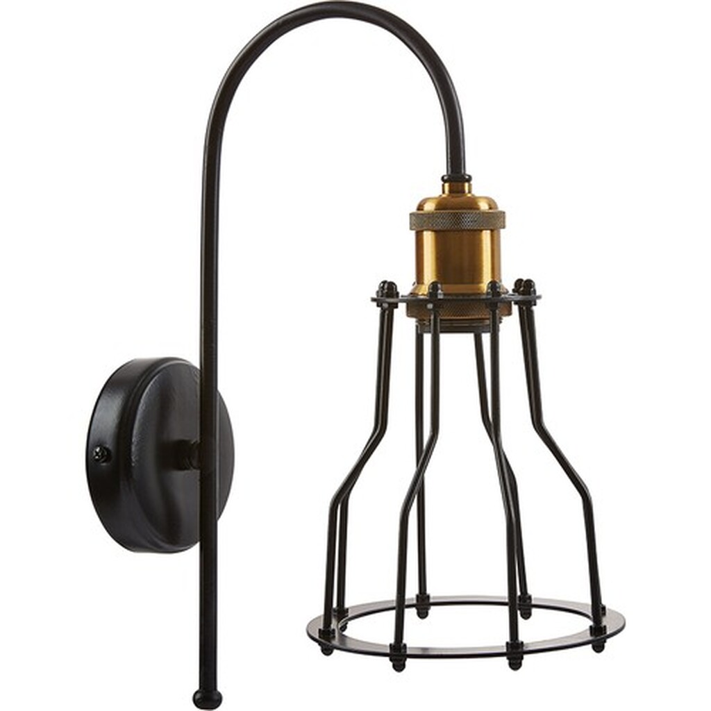 Mylight Retro Kafes Aplik Siyah ve Eskitme