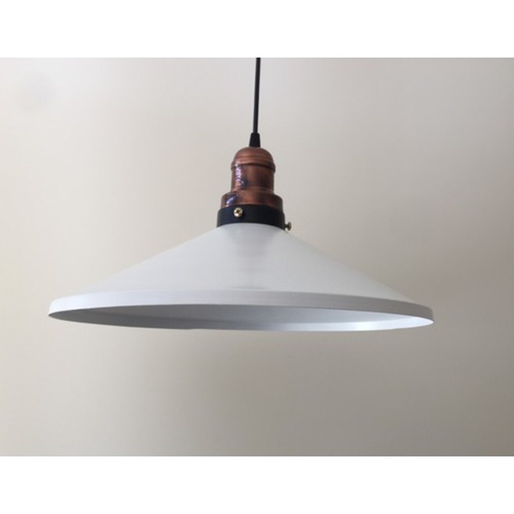 Mylight Retro Mat Beyaz Metal Sarkıt Avize Rustik Tekli