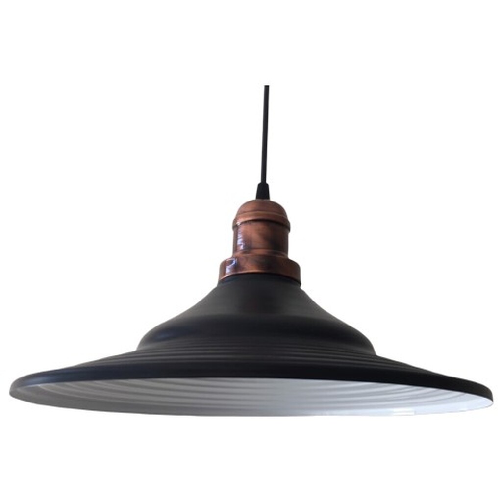 Mylight Retro Mat Siyah Metal Sarkıt Mat Bakır Askı 40 cm