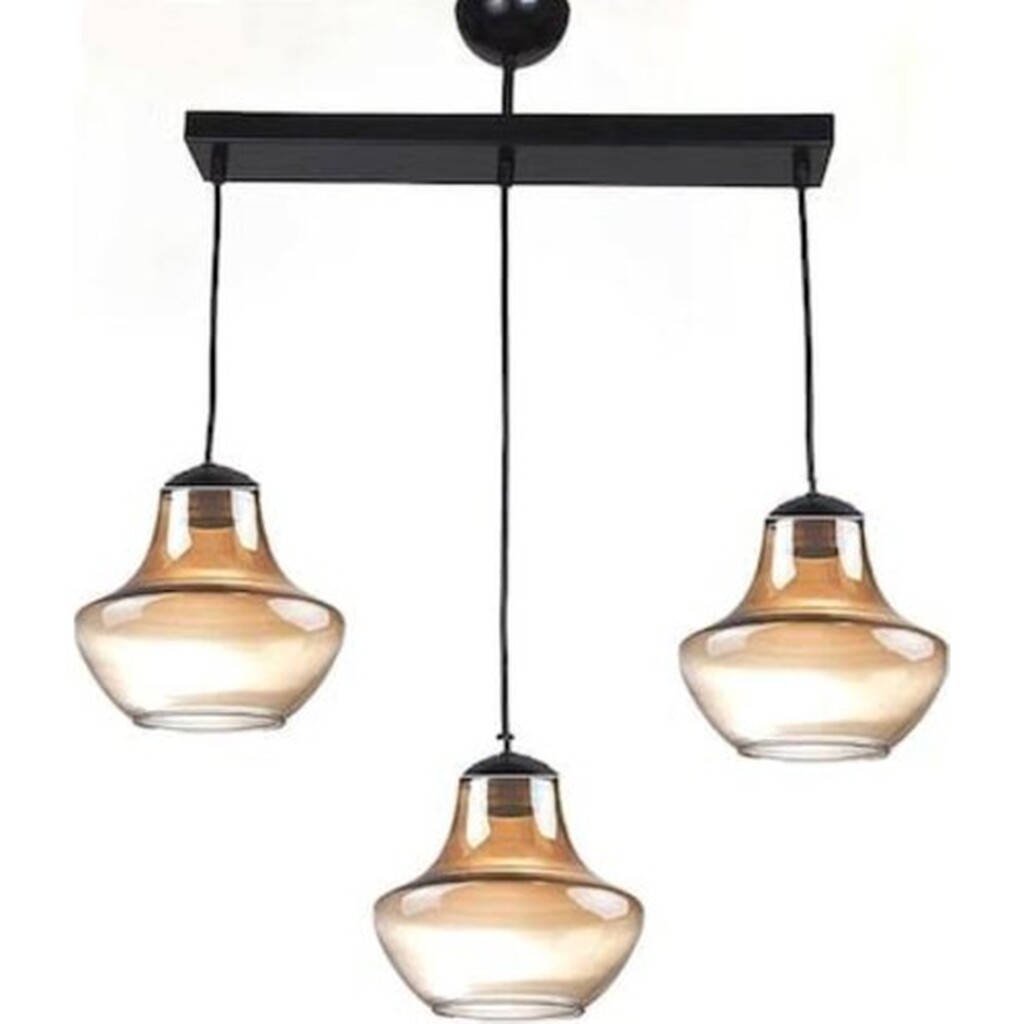 Mylight Retro Sıralı 3'lü Masa Üstü Sarkıt Avize 60 cm