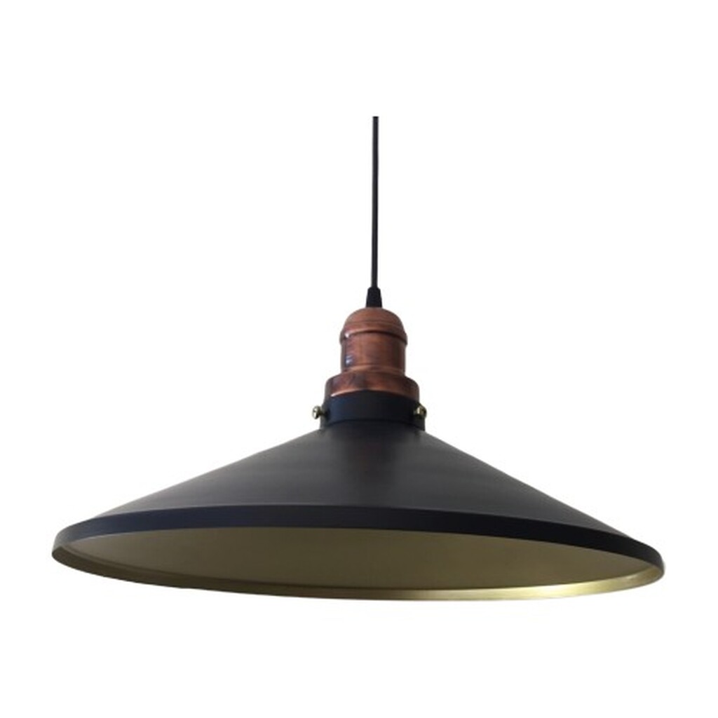 Mylight Retro Siyah Mat Bakır Askı Tekli Sarkıt 42 cm