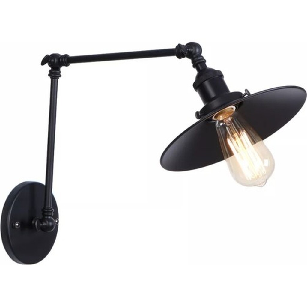 Mylight Retro Üç Mafsallı Aplik Metal Siyah