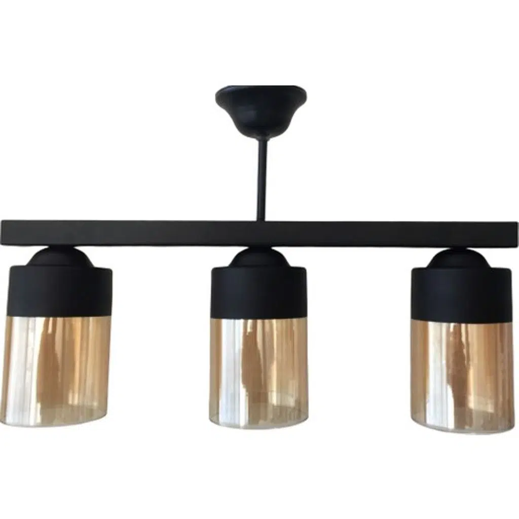 Mylight Retro Üçlü Düz Avize