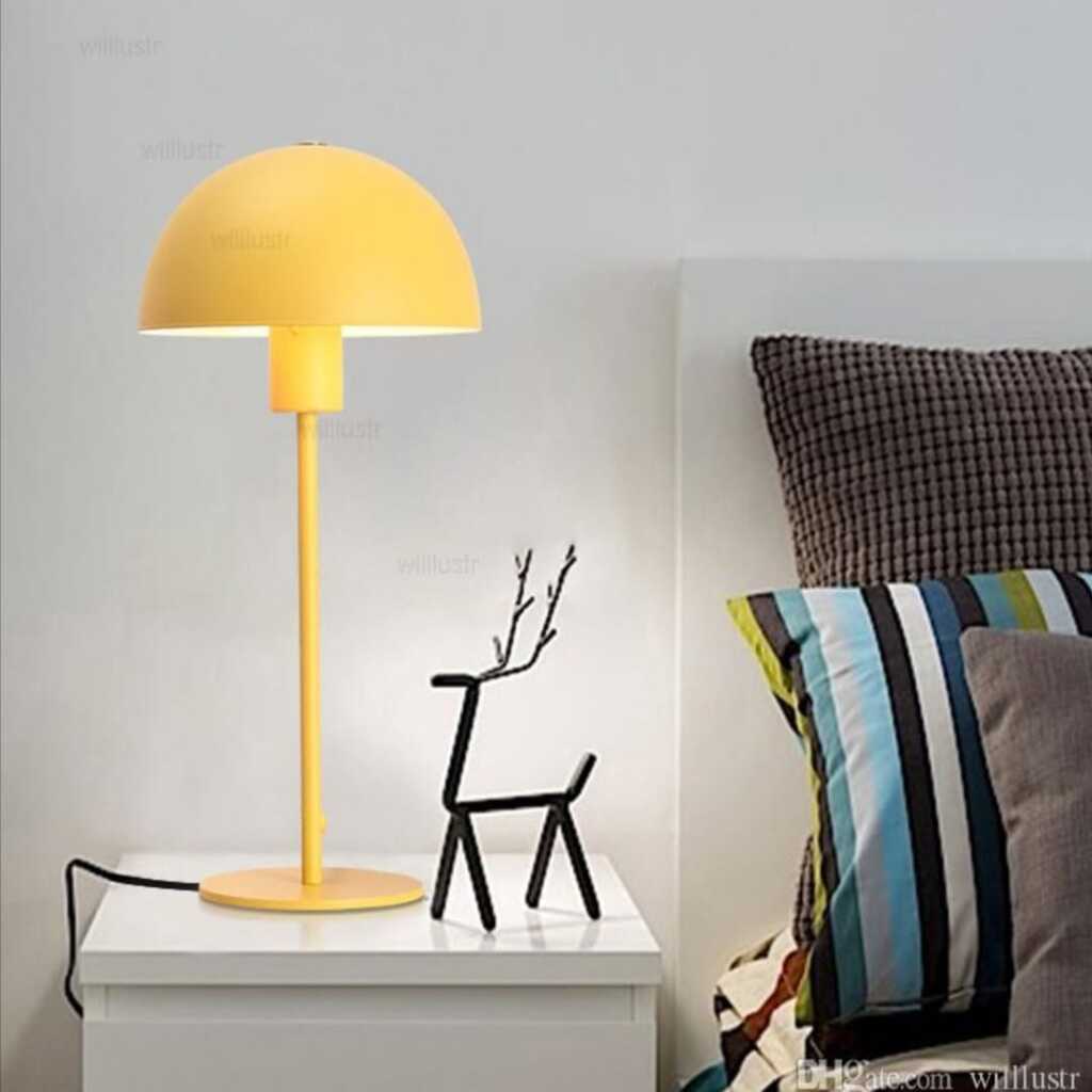 mylights 20 cm baslıklı masa abajur gece lambası yatak odası genc odası lambası sarı okuma lambası masa lambası gece lambası 