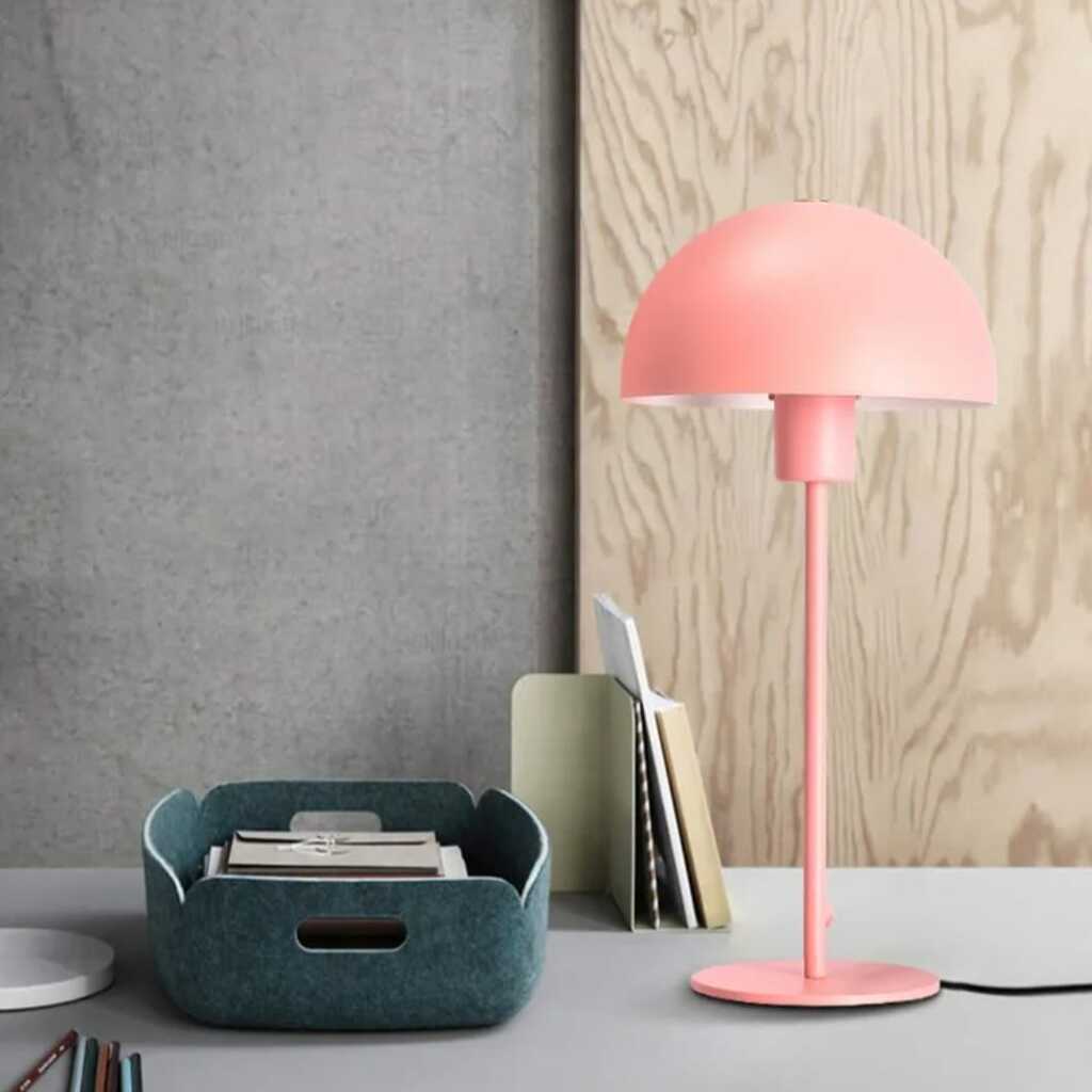 mylights 20 cm baslıklı masa abajur masa lambası gece lambası yatak odası genc odası lambası abajur yatak odası lambası pembe abajur 