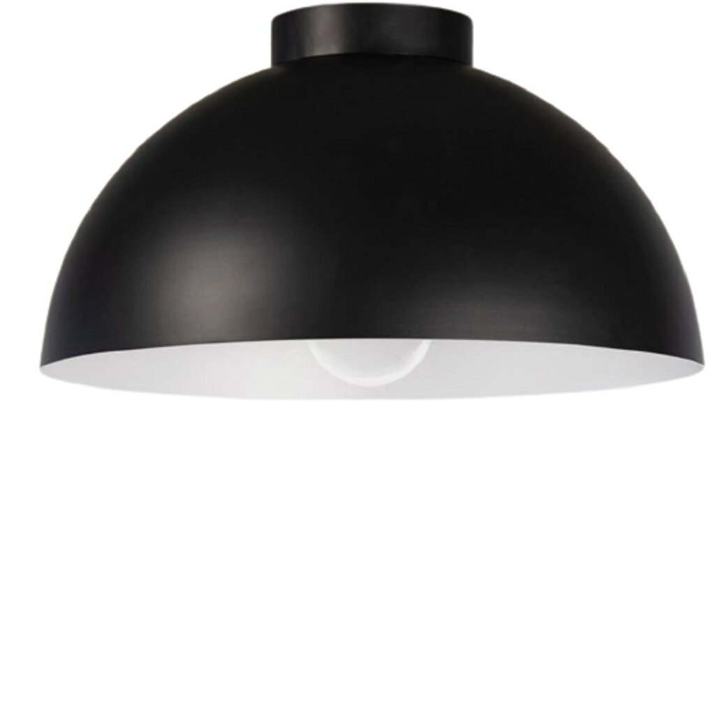 MYLİGHTS 40 CM PLOFONYER TAVAN AVİZE METAL AVİZE 40 CM SİYAH İÇİ BEYAZ