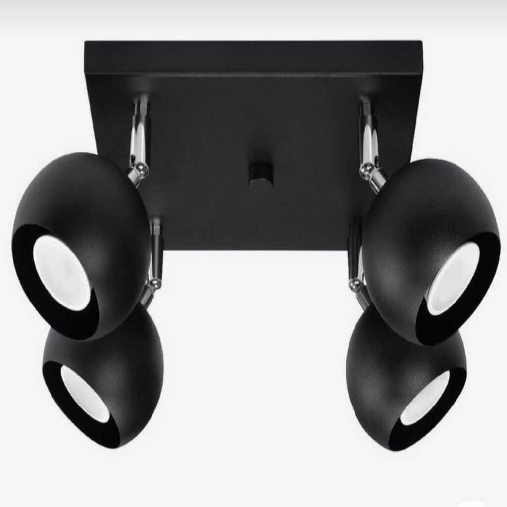 mylights 4lu siyah hareketli tavan avize modern spor avize led aydınlatma kare avize led aydınlatma 