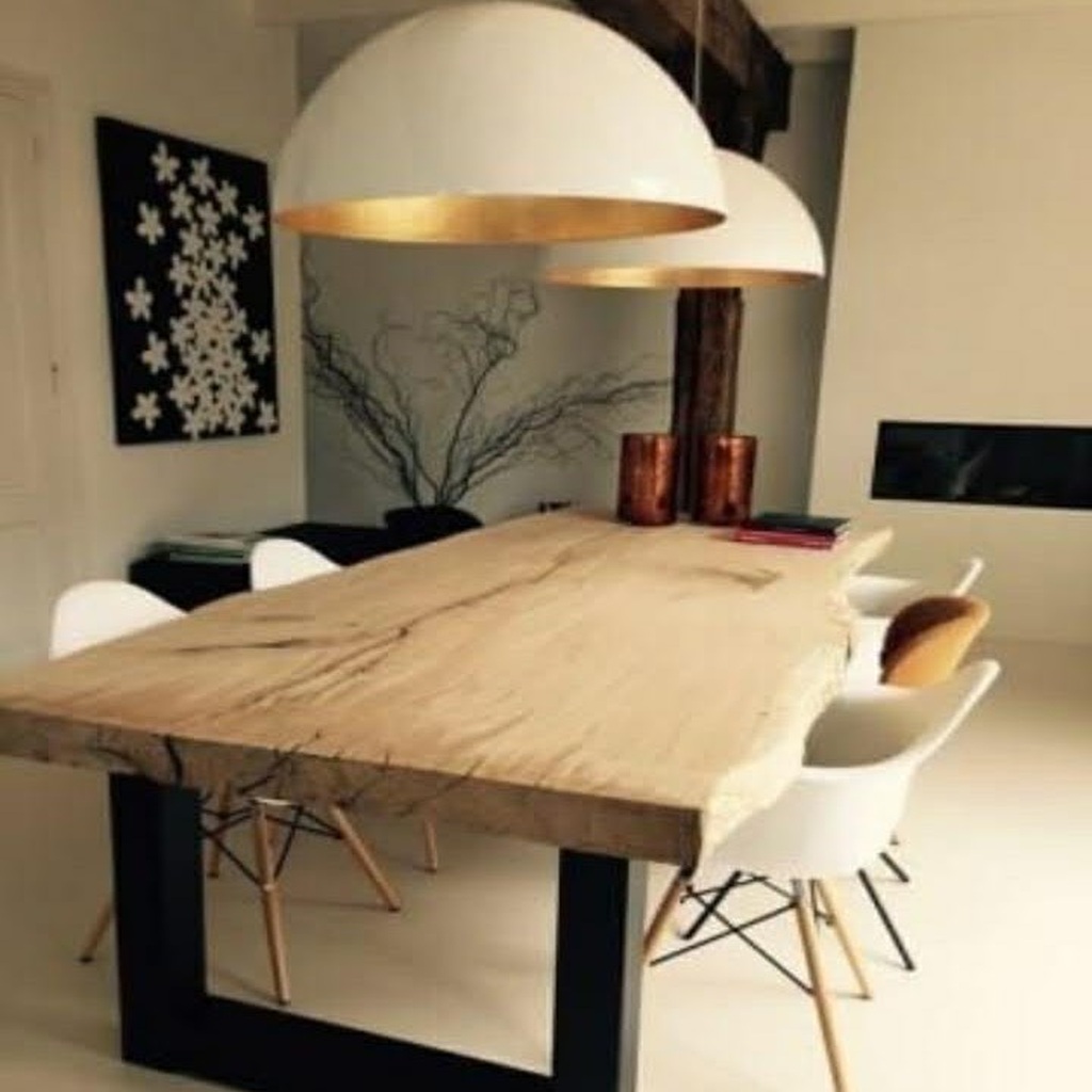 MYLİGHTS 50 CM RETRO RUSTİK BEYAZ İÇİ ALTIN METAL SARKIT 