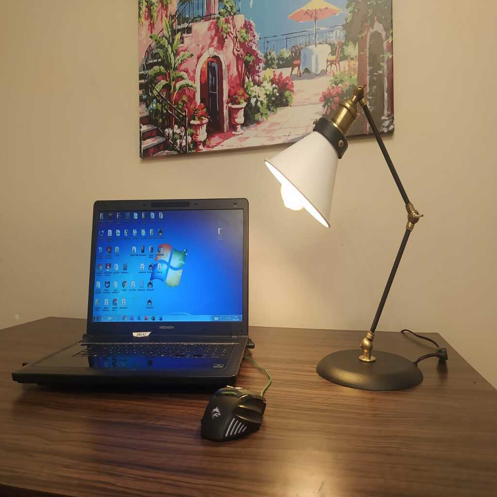 MYLİGHTS AKROBATIK MAFSALI HAREKETLİ VİNTAGE MASA LAMBASI OKUMA LAMBASI