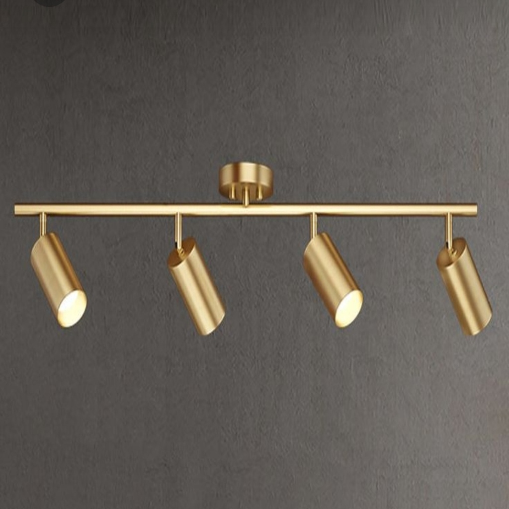 MYLİGHTS ANTİK ESKİTME GÜN IŞIĞI AMPULLÜ DÖRTLÜ LED SPOR LED AVİZE 