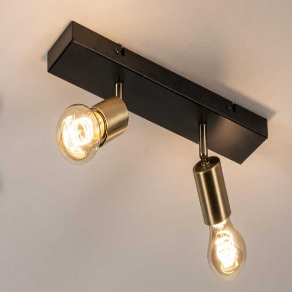 MYLİGHTS AVİZE RETRO İKİLİ PLOFONYER AVİZE SIRALI E27 DUYLU 