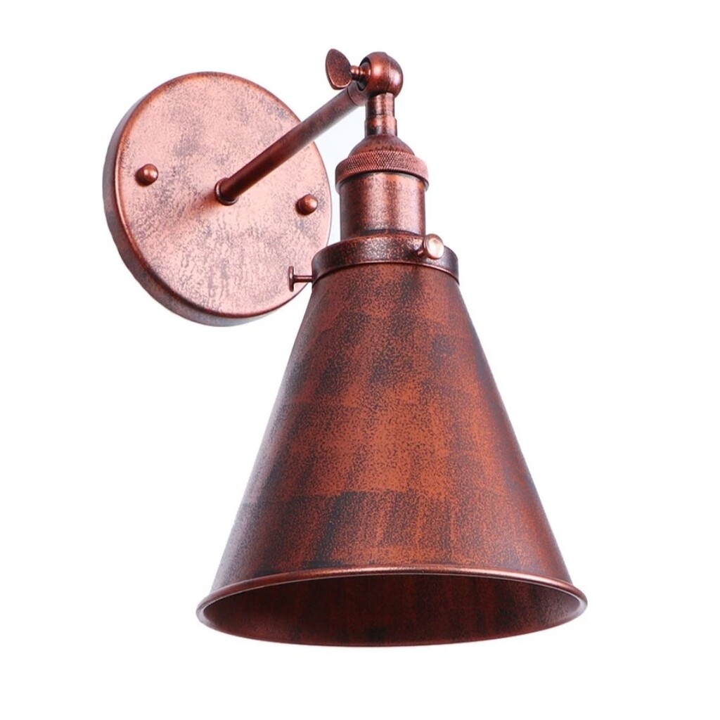 MYLİGHTS BAKIR ESKİTME KONIK RETRO RUSTİK APLİK E27 DUYLU