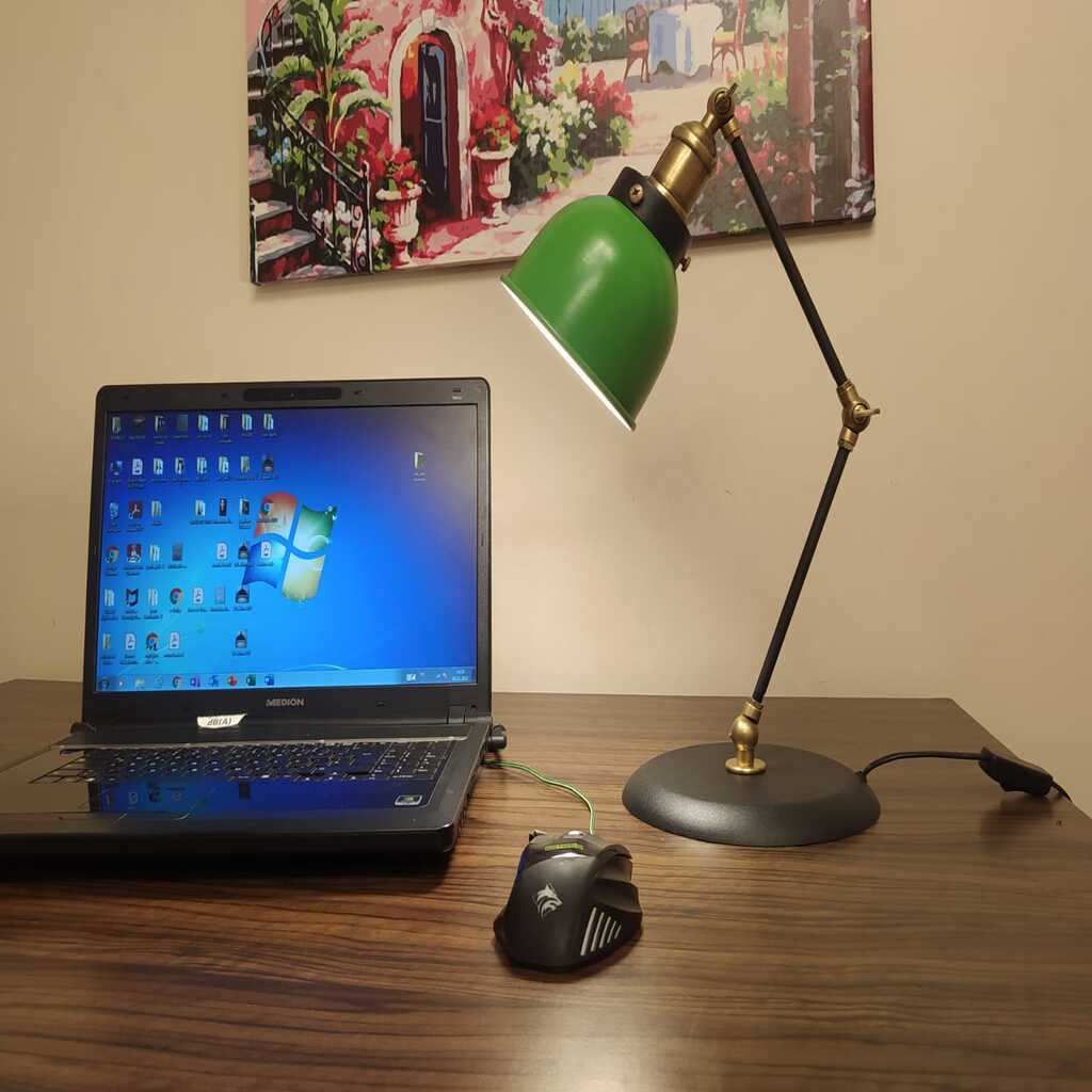 MYLİGHTS BANKER YEŞİL MASA LAMBASI OKUMA LAMBASI MAFSALI HAREKETLİ MASA LAMBASI AKRABATİK