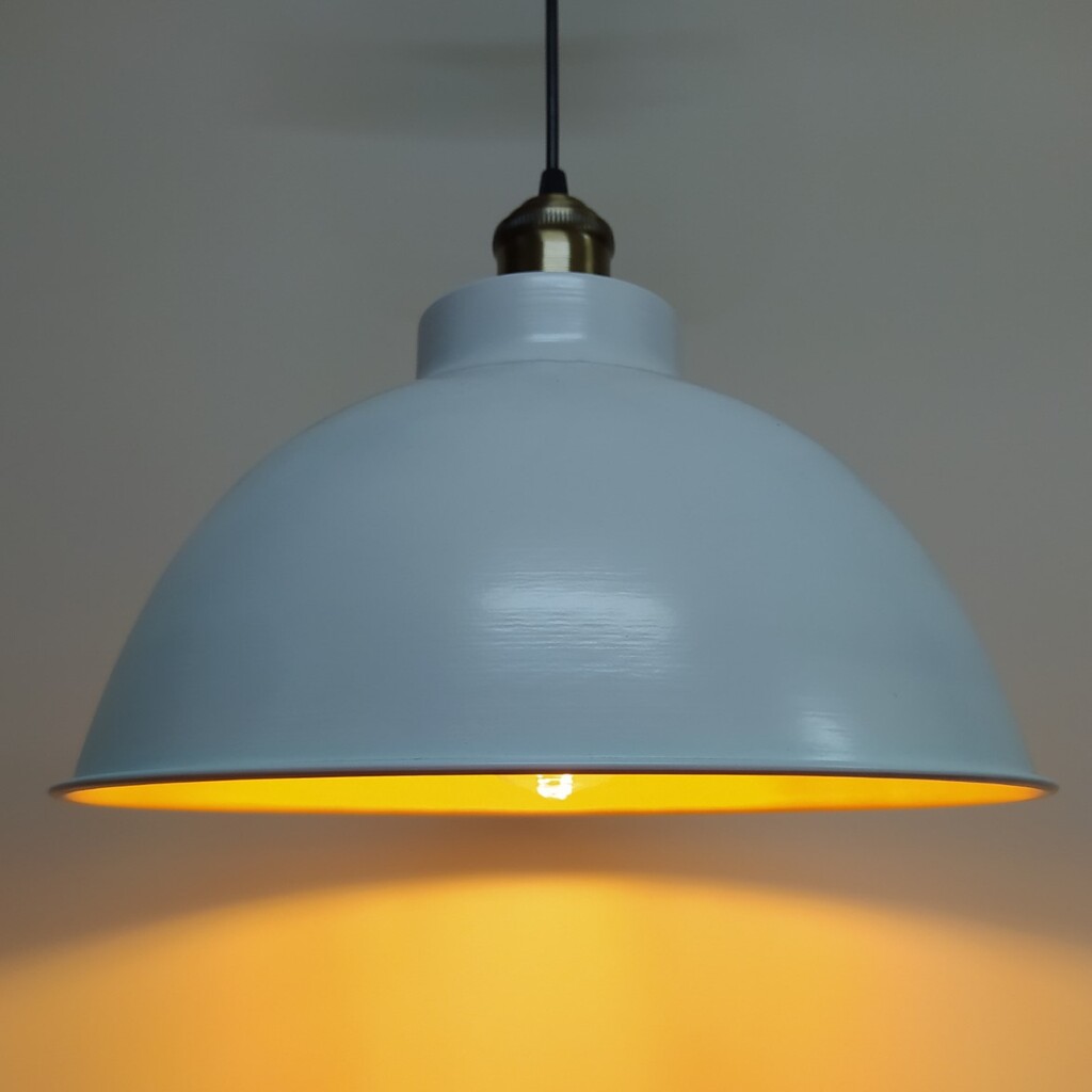 MYLİGHTS BEYAZ İÇİ ALTIN METAL SARKIT AVİZE RUSTİK TEKLİ