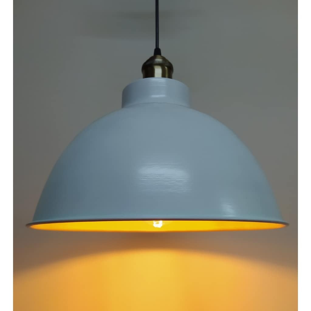 Mylights Beyaz İçi Altın Metal Sarkıt Avize Rustik Tekli (427561488)