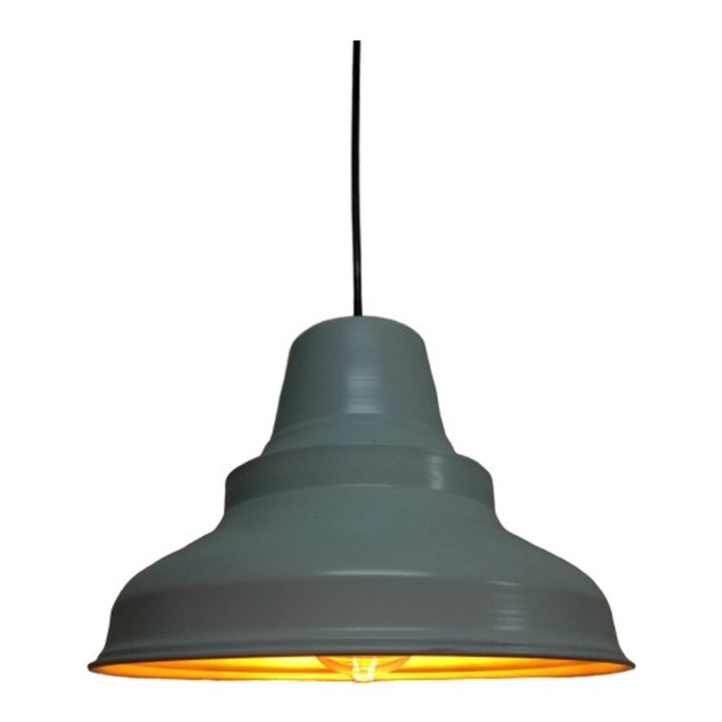 Mylights Beyaz Içi Altın Retro Rustik Metal Sarkıt Avize 28 cm