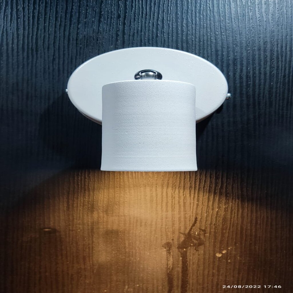 mylights beyaz kasa gümüş mafsal led aplik hareketli spot armatür günışığı 