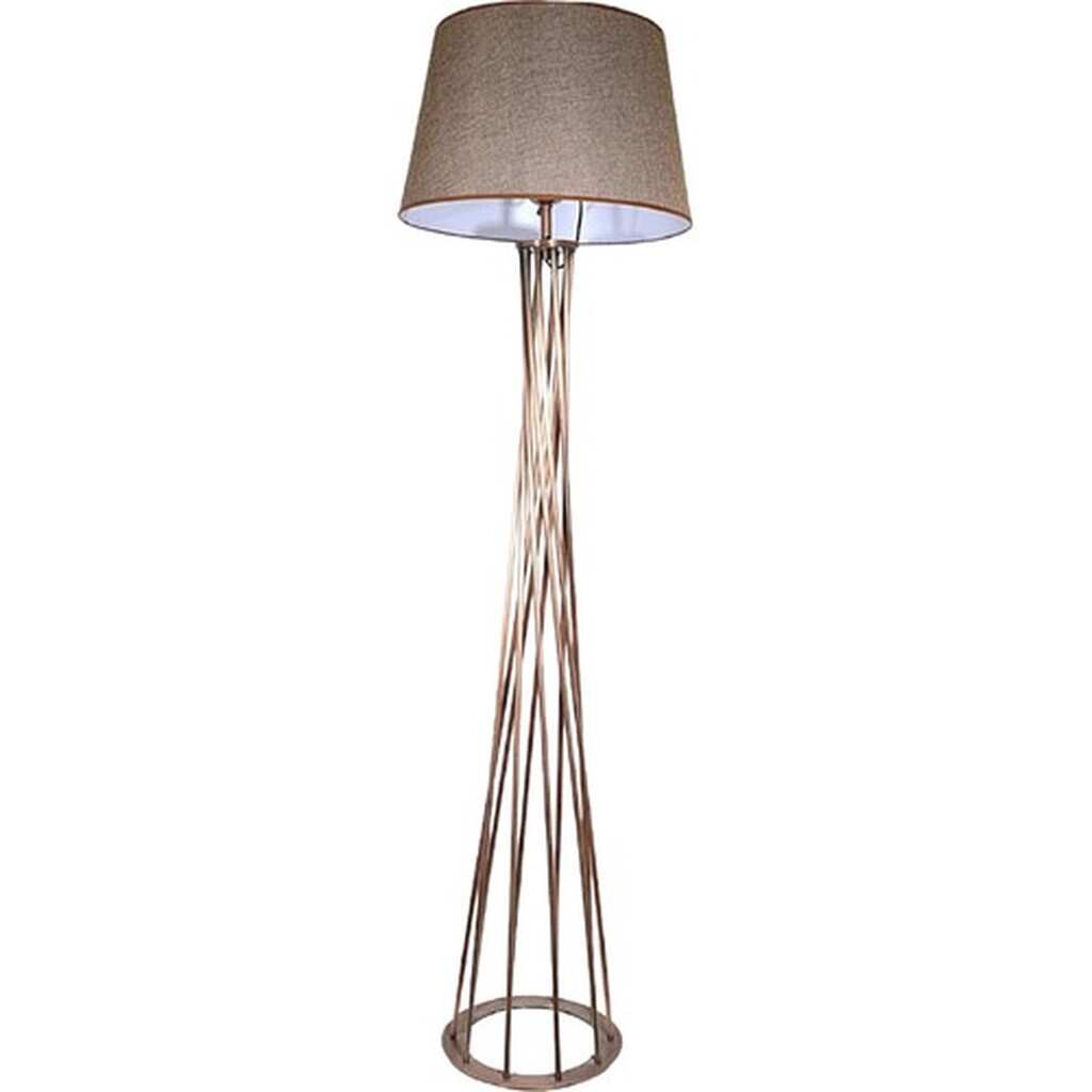 Mylights Bronz Eskitme Boyalı Lambader Köşe Lambası