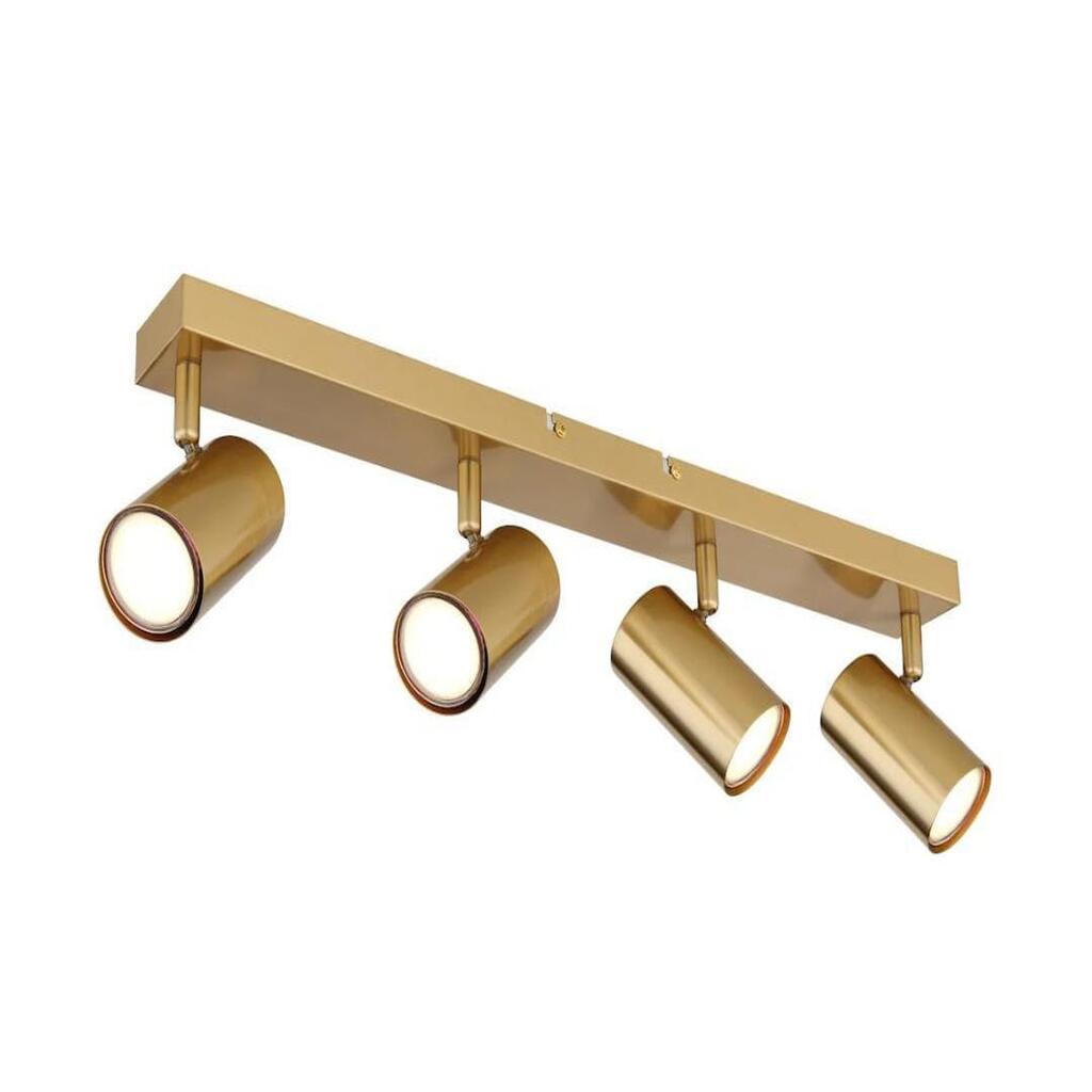 mylihts mat sarı kaplama dörtlü led aplik led avize ampuller gün ışığı 