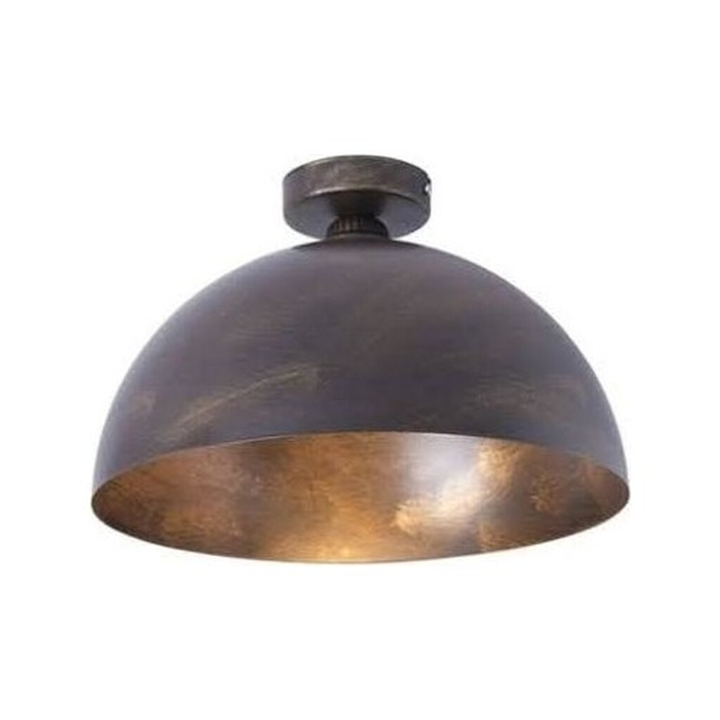 mylights Eskitme Fırcalı Plofonyer Tavan Avize Retro Rustik Vintage Avize Armatür 40 cm MYL002415