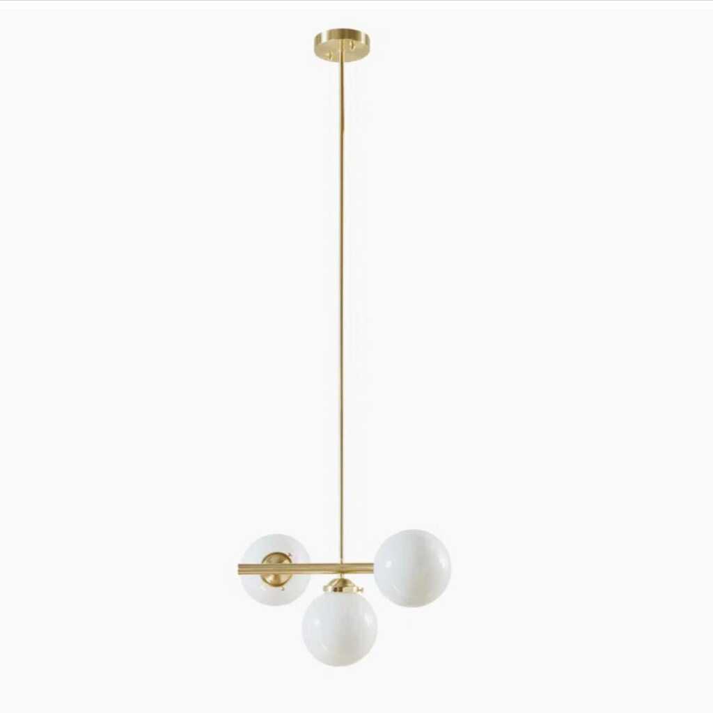 Mylights Eskitme Kaplama Üçlü Modern Spor sarkıt avize Acize Opal Camlı E27