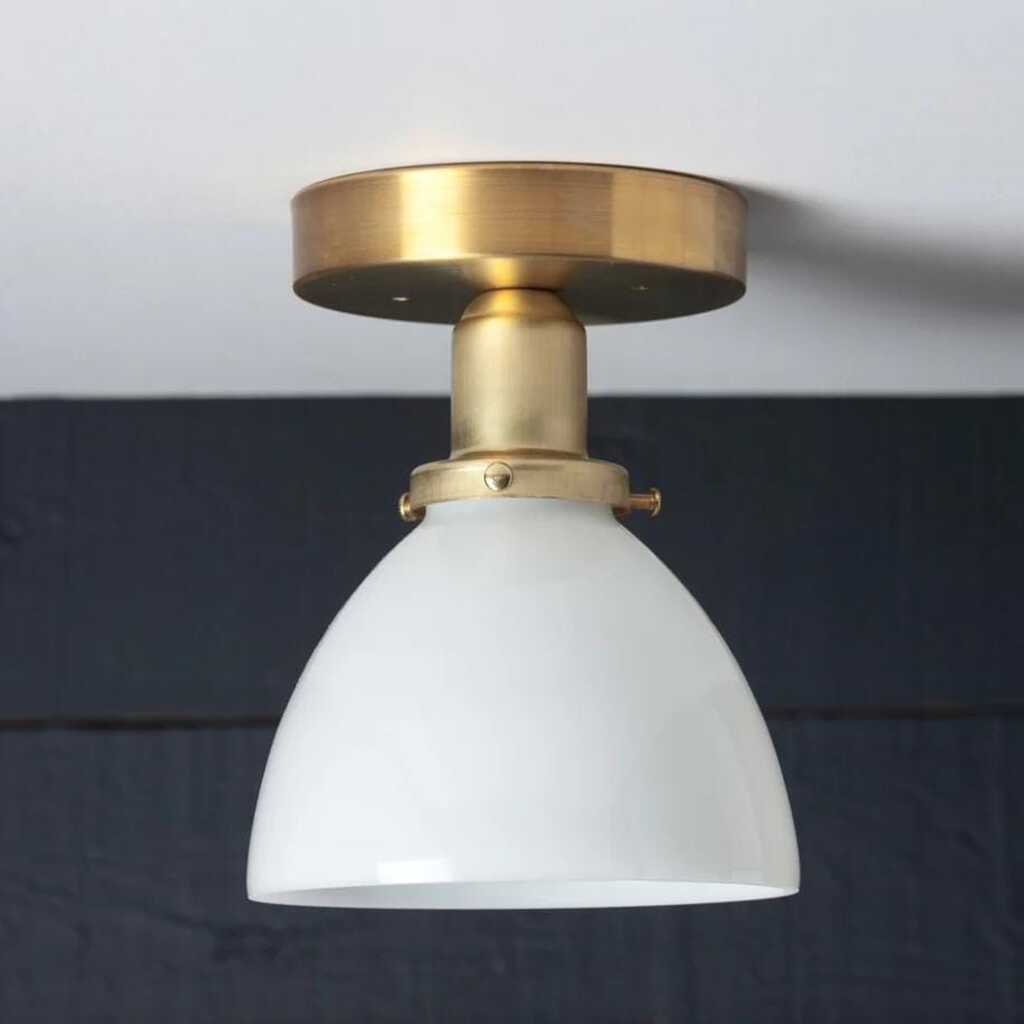 MYLİGHTS ESKİTME OPAL CAMLI PLOFNYER TAVAN AVİZE TAVAN ARMATÜR APLİK CAM CAP 14CM 