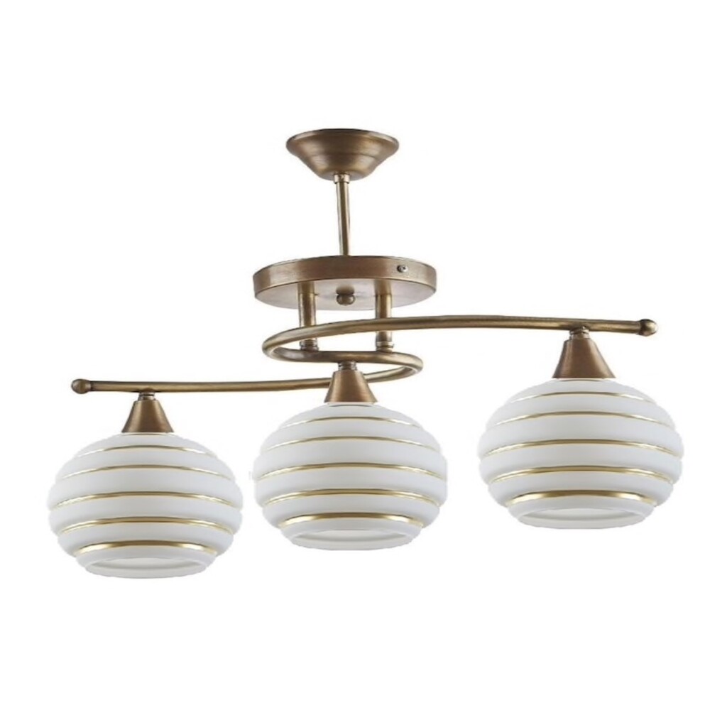 MYLİGHTS ESKİTME ÜÇLÜ RUSTİK AVİZE RETRO PLOFONYER AVİZE