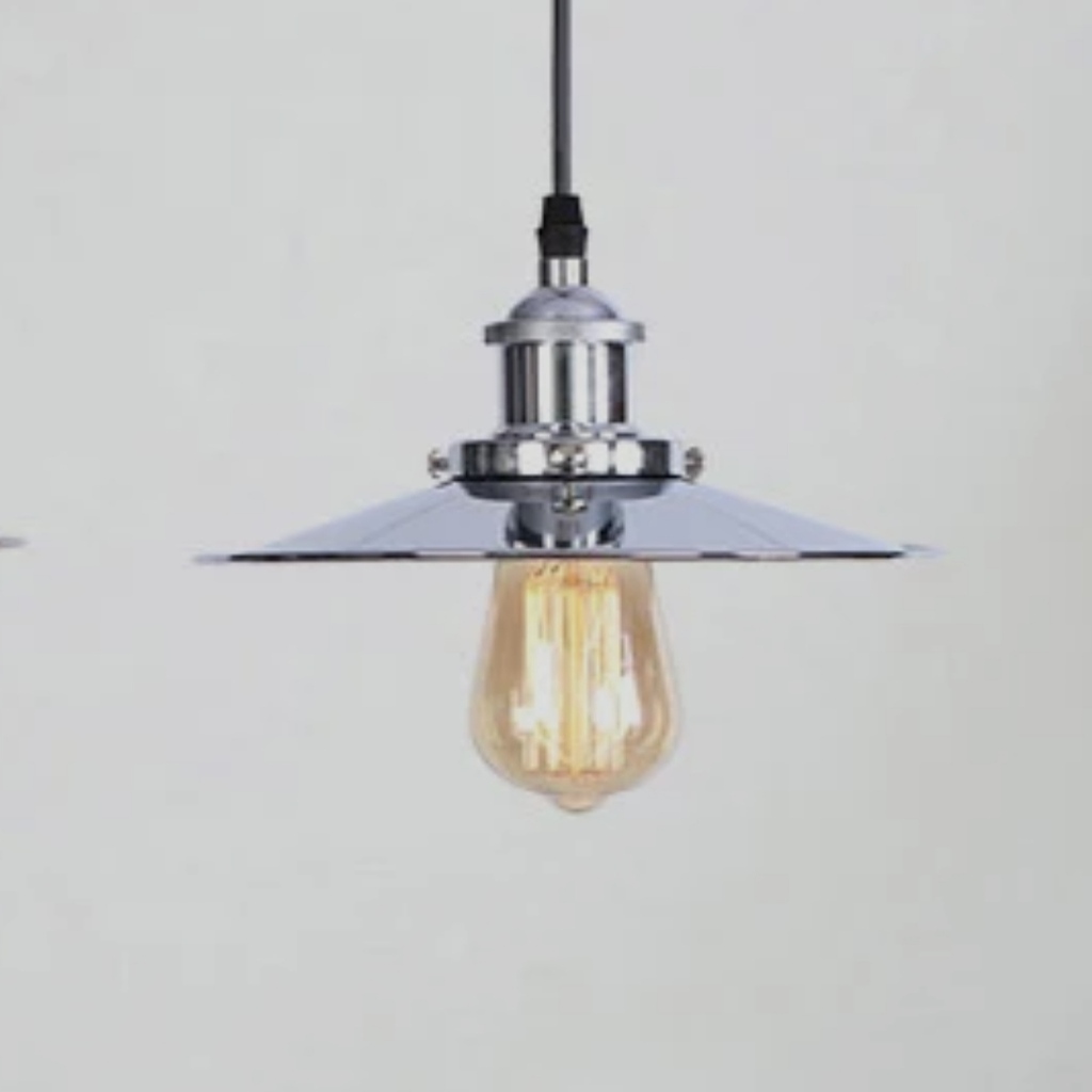 MYLİGHTS GÜMÜŞ METAL TEKLİ SARKIT AVİZE MODERN TEKLİ 22 CM EN