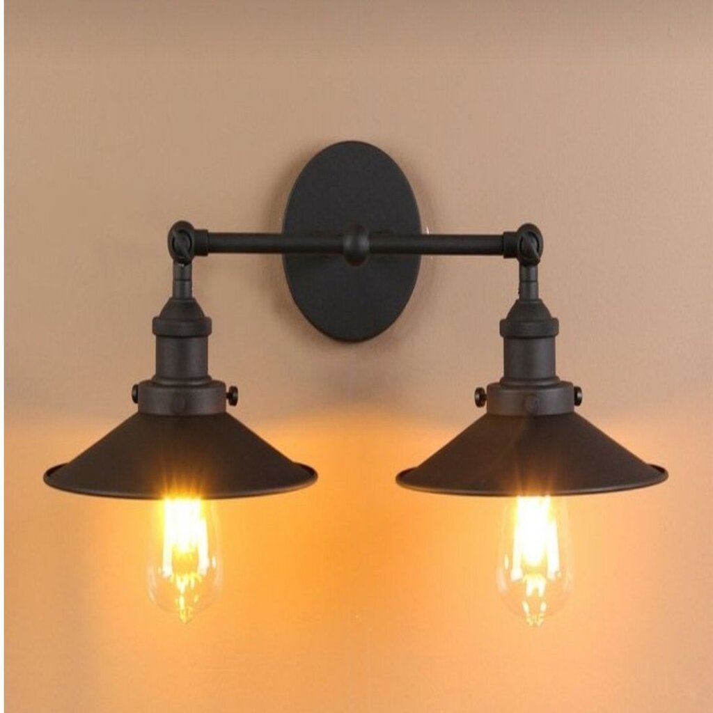 MYLİGHTS İKİLİ SİYAH DUVAR APLİK OKUMA LAMBAI GECE LAMBASI