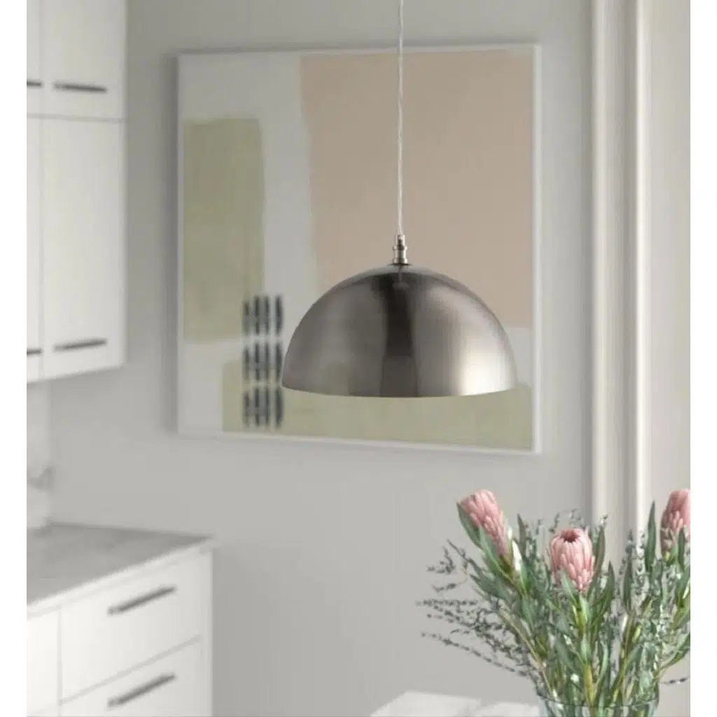 MYLİGHTS INOX METAL PASALANMAZ METAL SARKIT MUTFAK AVİZE SPOR AVİZE 40CM 