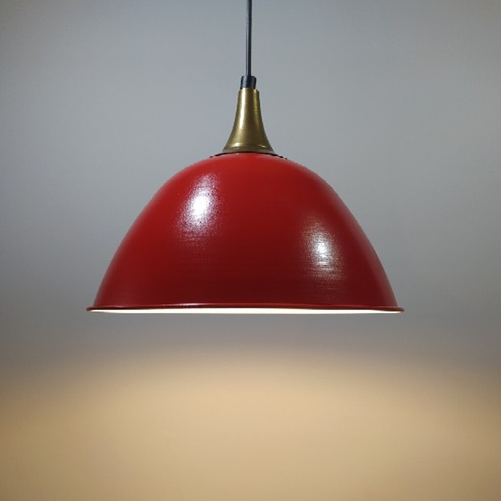 MYLİGHTS KIRMIZI VİNTAGE METAL SARKIT AVİZE BRONZ ASKILI