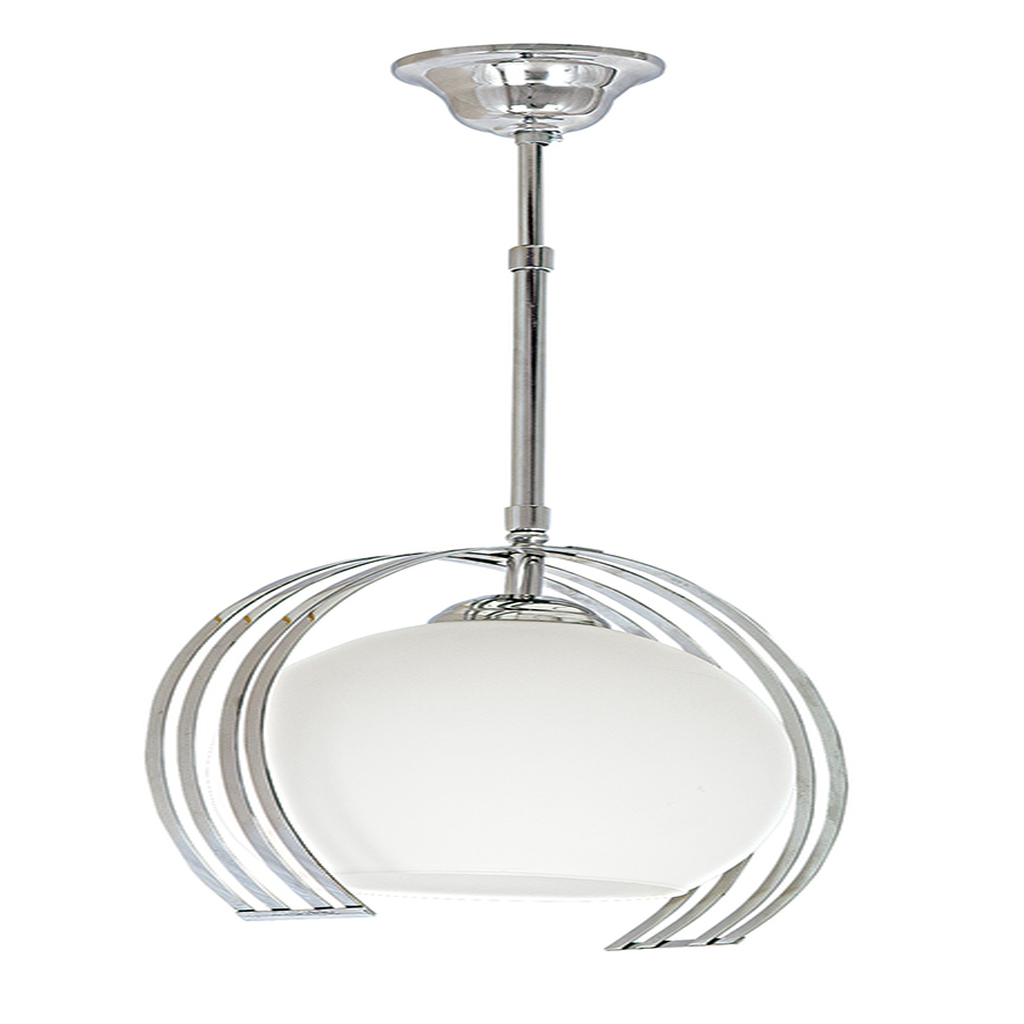 MYLİGHTS KROM TEKLİ OPAL CAMLI MODERN SPOR TEKLİ AVİZE